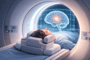 Patient Undergoing MRI Brain Scan