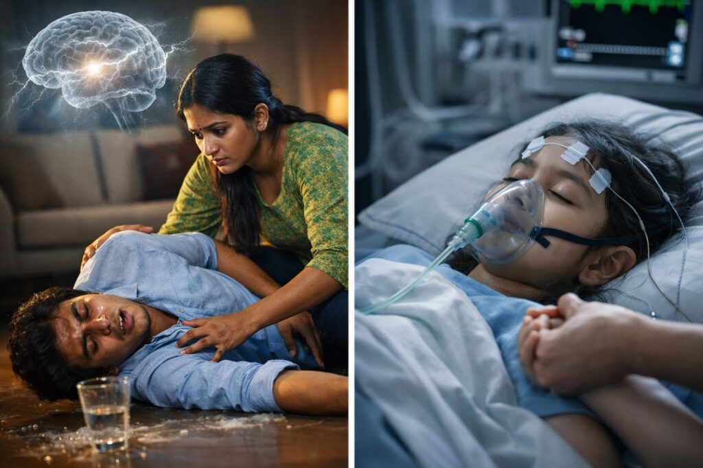 Epilepsy seizure emergency and hospital care