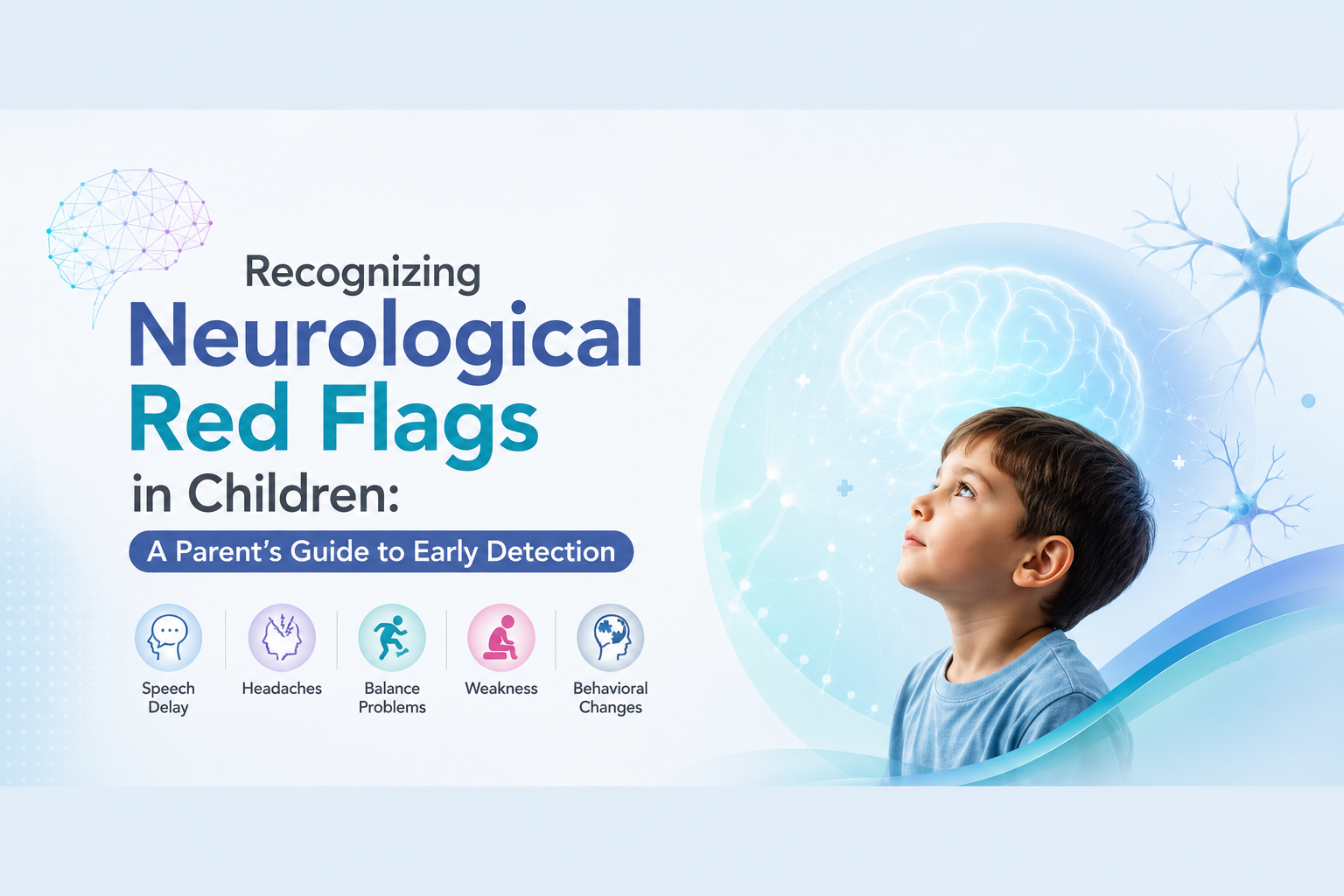 Dr. Kavindra Singh explaining early neurological warning signs in children, including developmental delays, headaches, balance problems, and behavioral changes requiring specialist evaluation in Haryana.